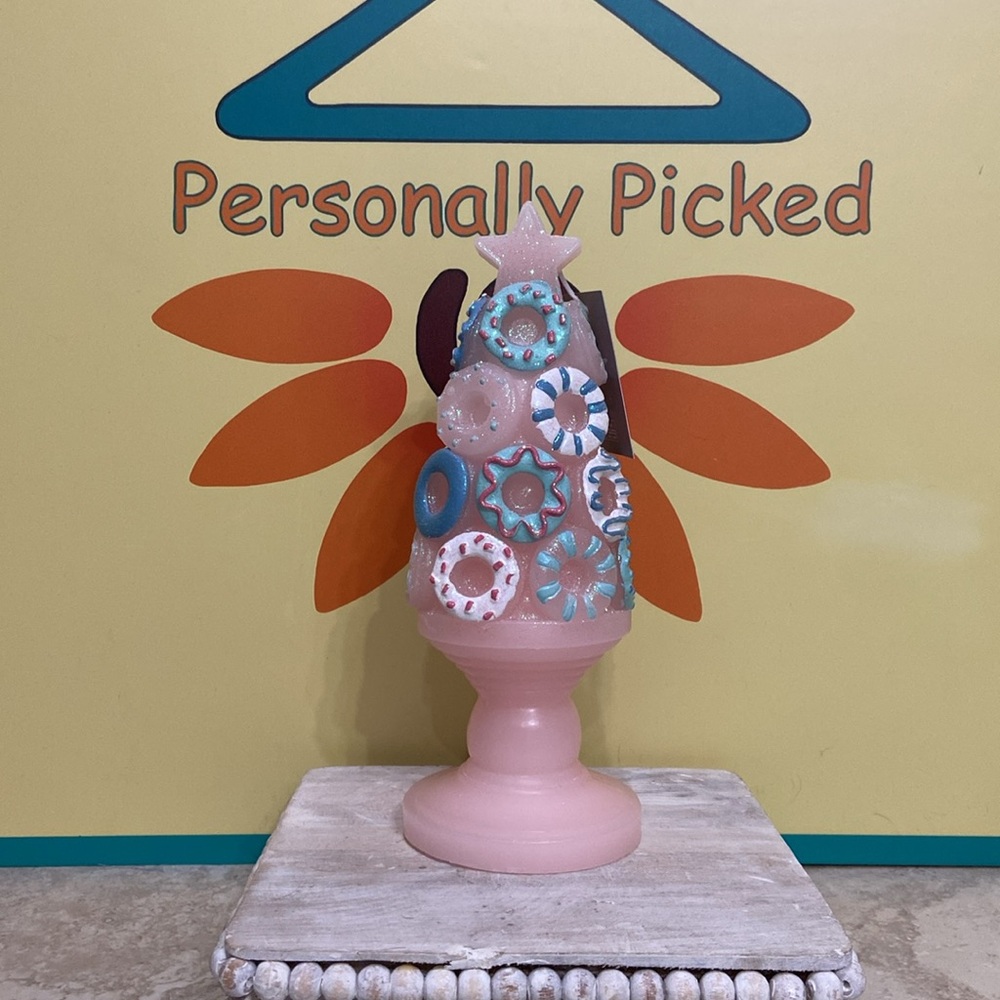 Martha Stewart FROSTED DONUT Tree Candle